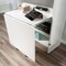 Space-Saving Armoire with Drop Leaf Desk and Adjustable Shelves for Home Office or Crafting